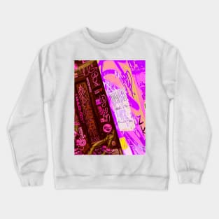 Fluo Graffiti Tag NYC Street Art Crewneck Sweatshirt